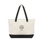 Starboard Tote Bag in Recycled Cotton Canvas, Large - Black - Embroidery