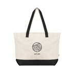 Starboard Tote Bag in Recycled Cotton Canvas, Large - Black - Silk Screen