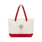 Starboard Tote Bag in Recycled Cotton Canvas, Large Embroidery - Red - Embroidery