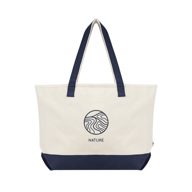 Starboard Tote Bag in Recycled Cotton Canvas, Large Embroidery