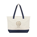 Starboard Tote Bag in Recycled Cotton Canvas, Large - Navy - Colorbrite