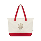 Starboard Tote Bag in Recycled Cotton Canvas, Large - Red - Colorbrite