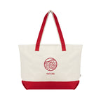 Starboard Tote Bag in Recycled Cotton Canvas, Large - Red - Silk Screen
