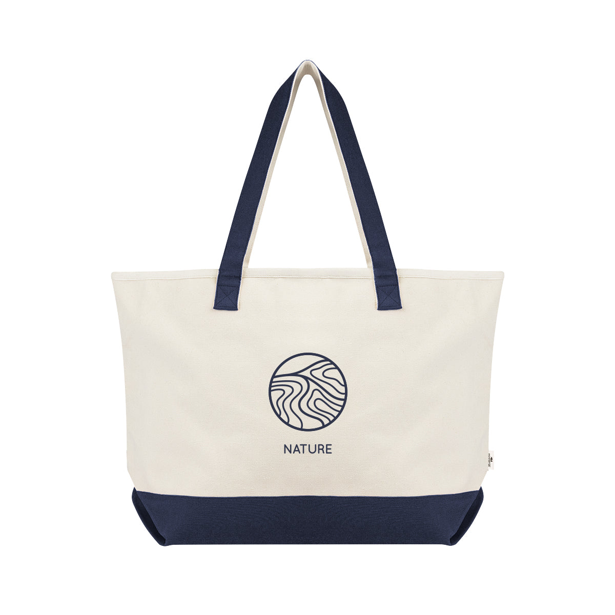 Starboard Tote Bag in Recycled Cotton Canvas, Large - Silk Screen