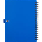 Stash Spiral Notebook with Two Pockets, 5 x 7 Inches - Blue - Back