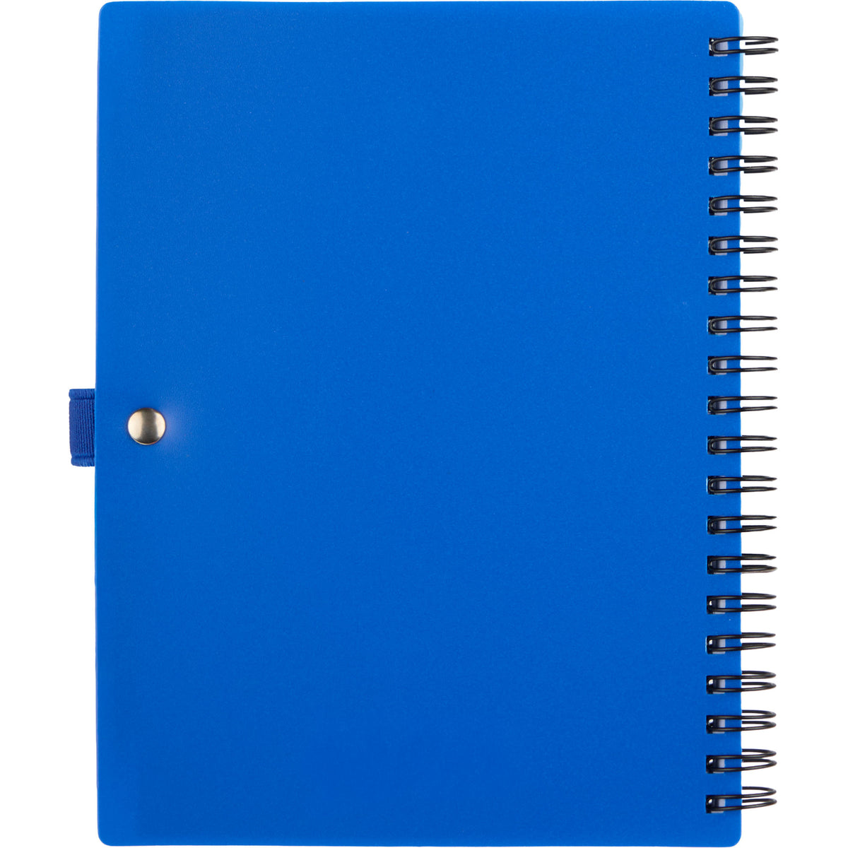 Stash Spiral Notebook with Two Pockets, 5 x 7 Inches - Blue - Back