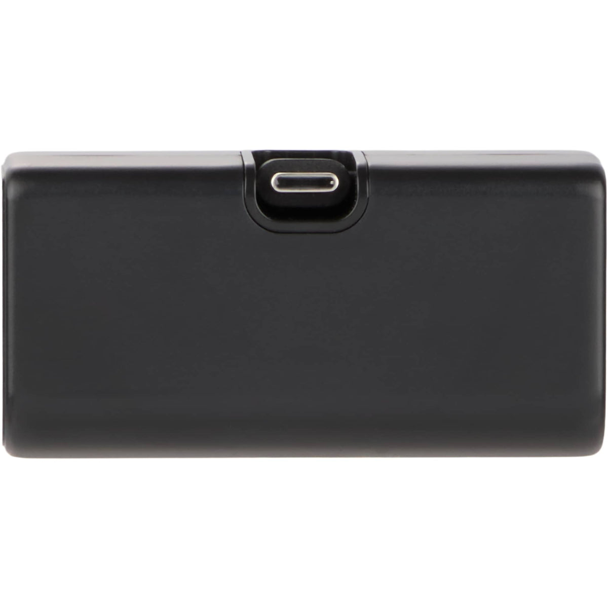 Stay Powered Mini Power Bank with USB-C Tip, 1,200 mAh Full Color - Black - Back