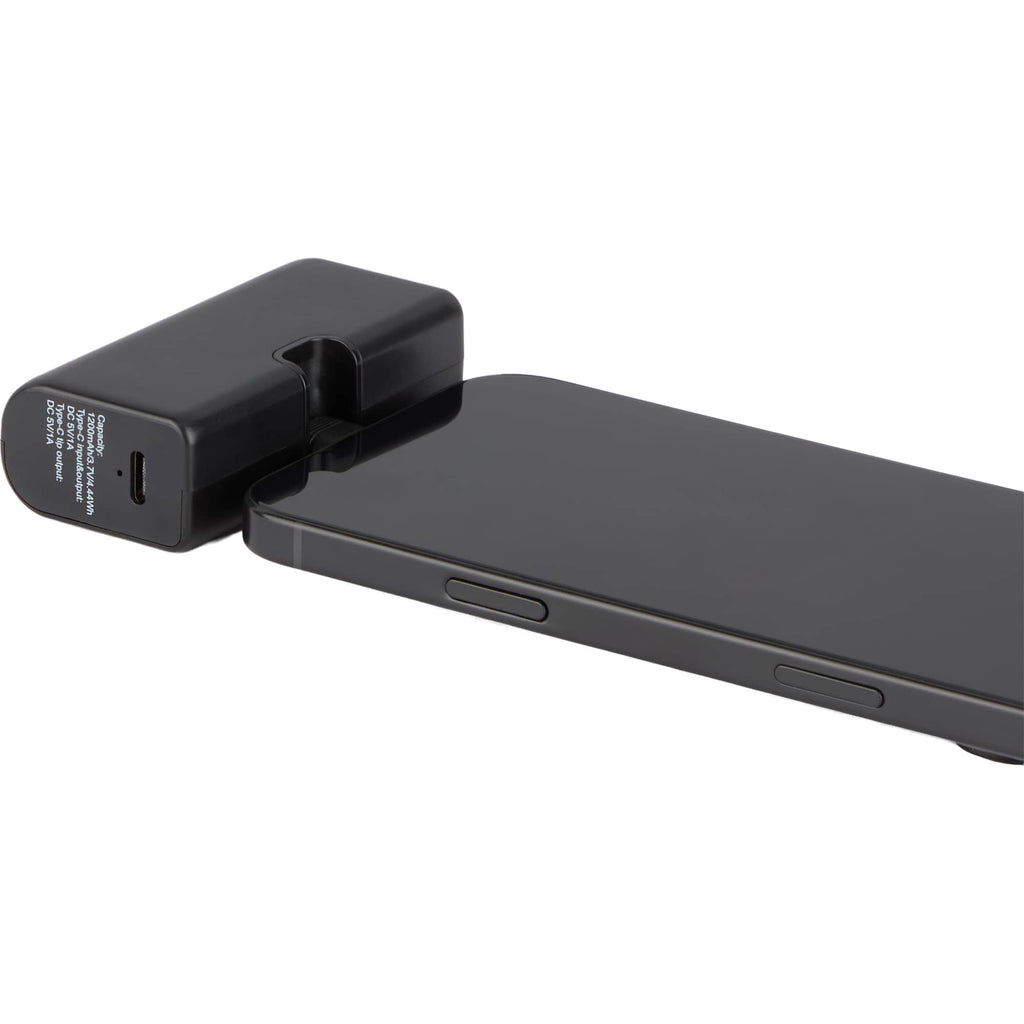 Stay Powered Mini Power Bank with USB-C Tip, 1,200 mAh Full Color - Black - Detail 2