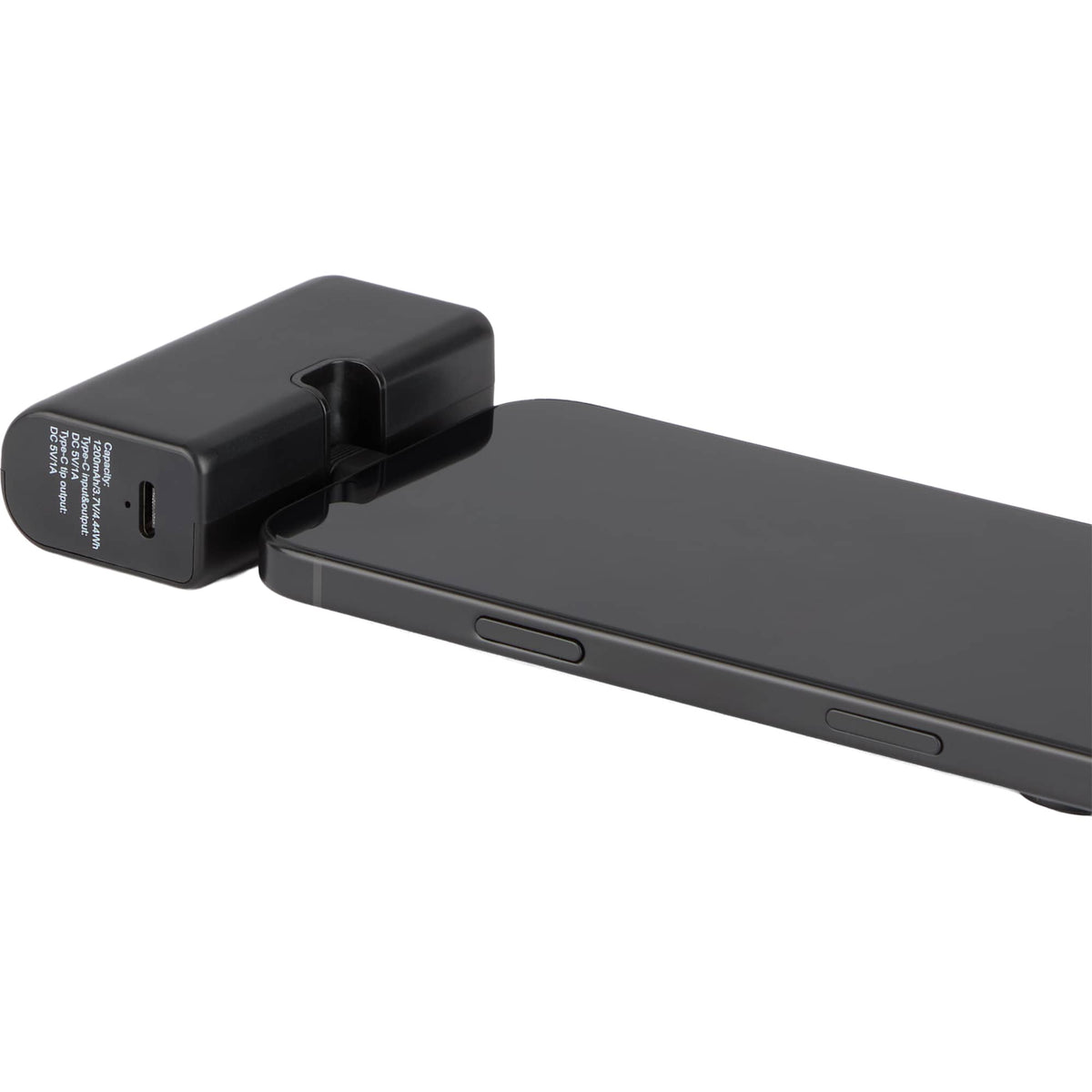 Stay Powered Mini Power Bank with USB-C Tip, 1,200 mAh Full Color - Black - Detail 2