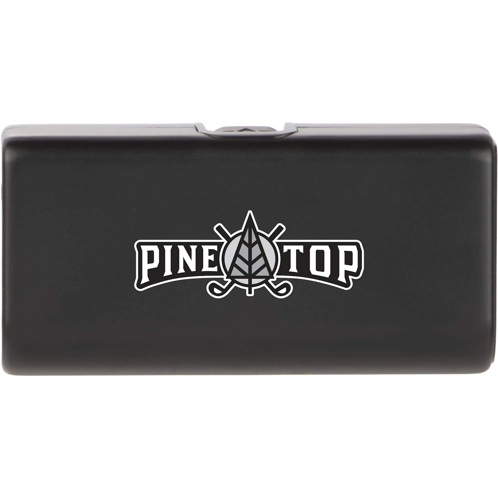 Stay Powered Mini Power Bank with USB-C Tip, 1,200 mAh Full Color - Black - Front