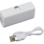 Stay Powered Mini Power Bank with USB-C Tip, 1,200 mAh Full Color - White - Detail 2