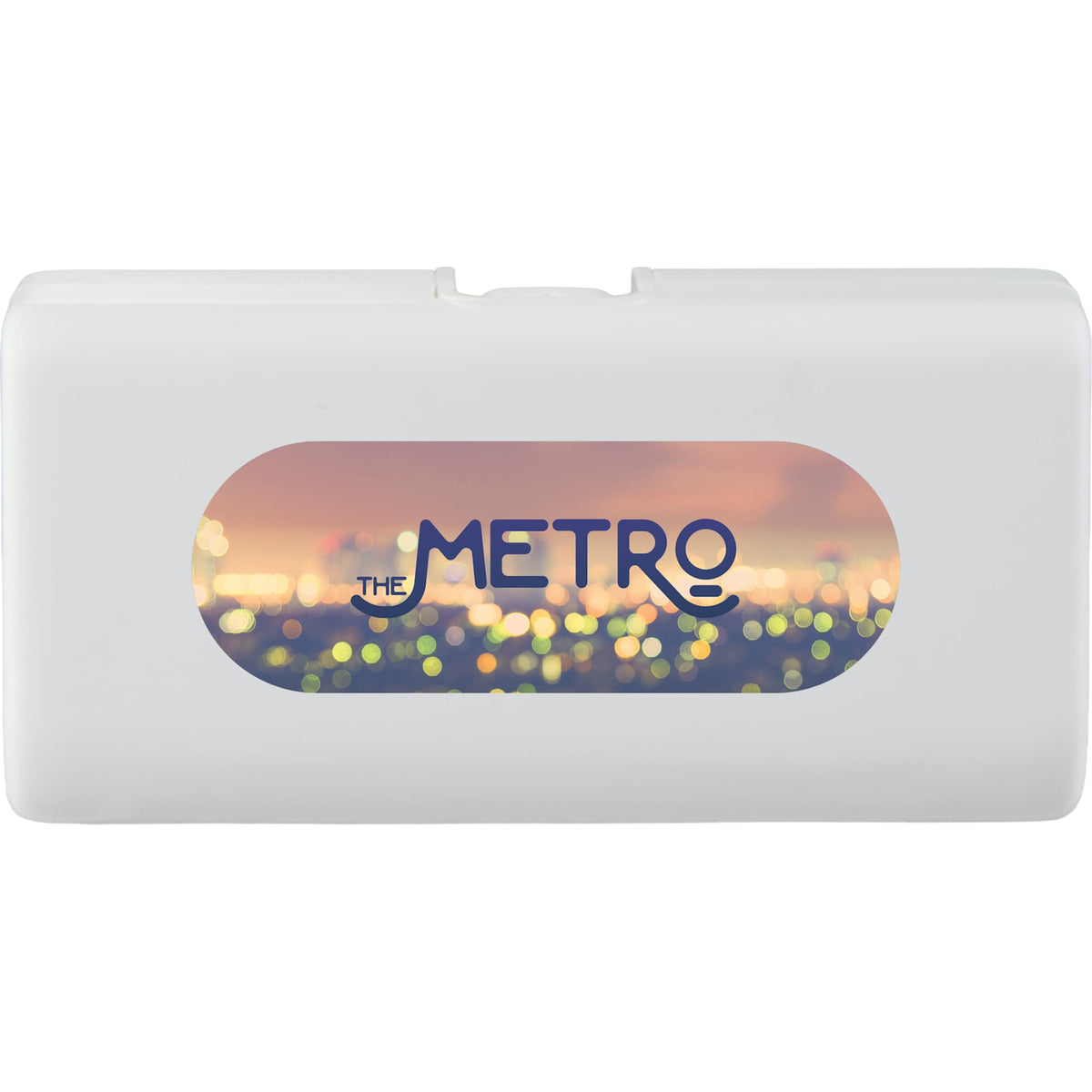 Stay Powered Mini Power Bank with USB-C Tip, 1,200 mAh Full Color - White - Front