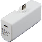 Stay Powered Mini Power Bank with USB-C Tip, 1,200 mAh Full Color - White - Right Angle 2