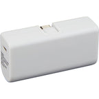 Stay Powered Mini Power Bank with USB-C Tip, 1,200 mAh Full Color - White - Right Angle