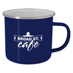 Steel Campfire Mug, 16 oz - Navy - Silk Screen
