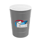 Steel Chill-Cups, 16 oz - Gray - Colorbrite