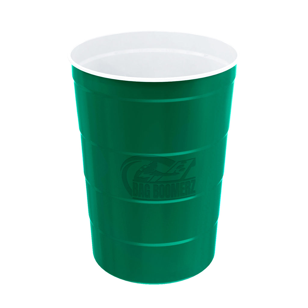 Steel Chill-Cups, 16 oz - Green - Laser Engraving