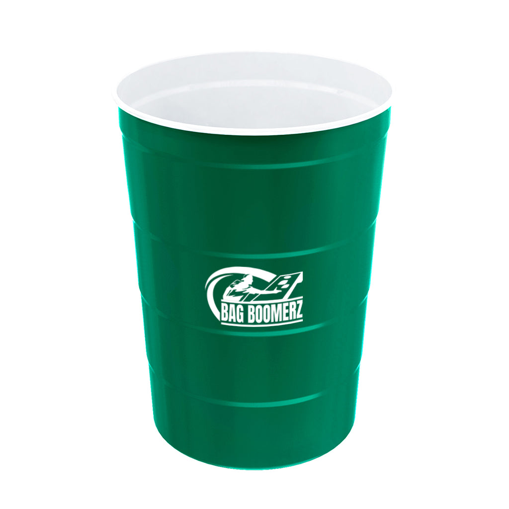 Steel Chill-Cups, 16 oz - Green - Silk Screen