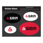 Sticker Sheet in Stock Shapes, 5.5 x 7 Inches - White - Ovals_4CP