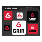 Sticker Sheet in Stock Shapes, 5.5 x 7 Inches - White - Squares_4CP