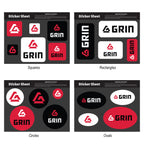 Sticker Sheet in Stock Shapes, 5.5 x 7 Inches