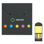 Sticky Notes and Flags in a Pocket Case - Black - Full Color