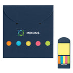 Sticky Notes and Flags in a Pocket Case - Blue - Full Color