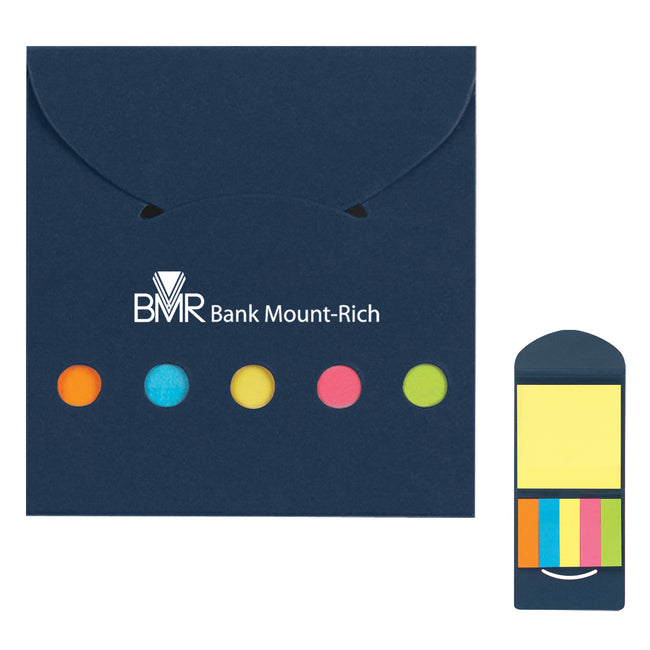 Sticky Notes and Flags in a Pocket Case