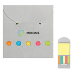 Sticky Notes and Flags in a Pocket Case - Silver - Full Color