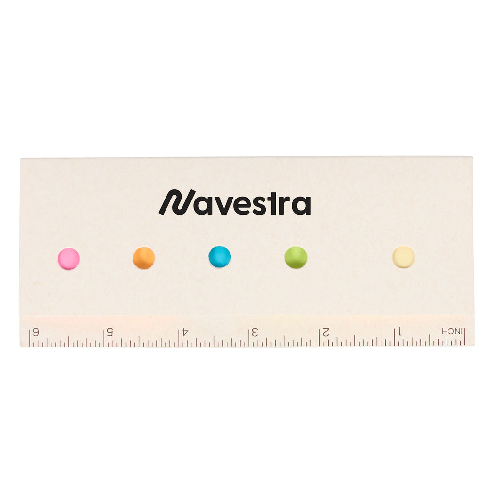Sticky Notes and Ruler Pad in Recycled Milk Carton - White - Front