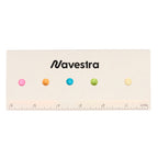 Sticky Notes and Ruler Pad in Recycled Milk Carton - White - Front