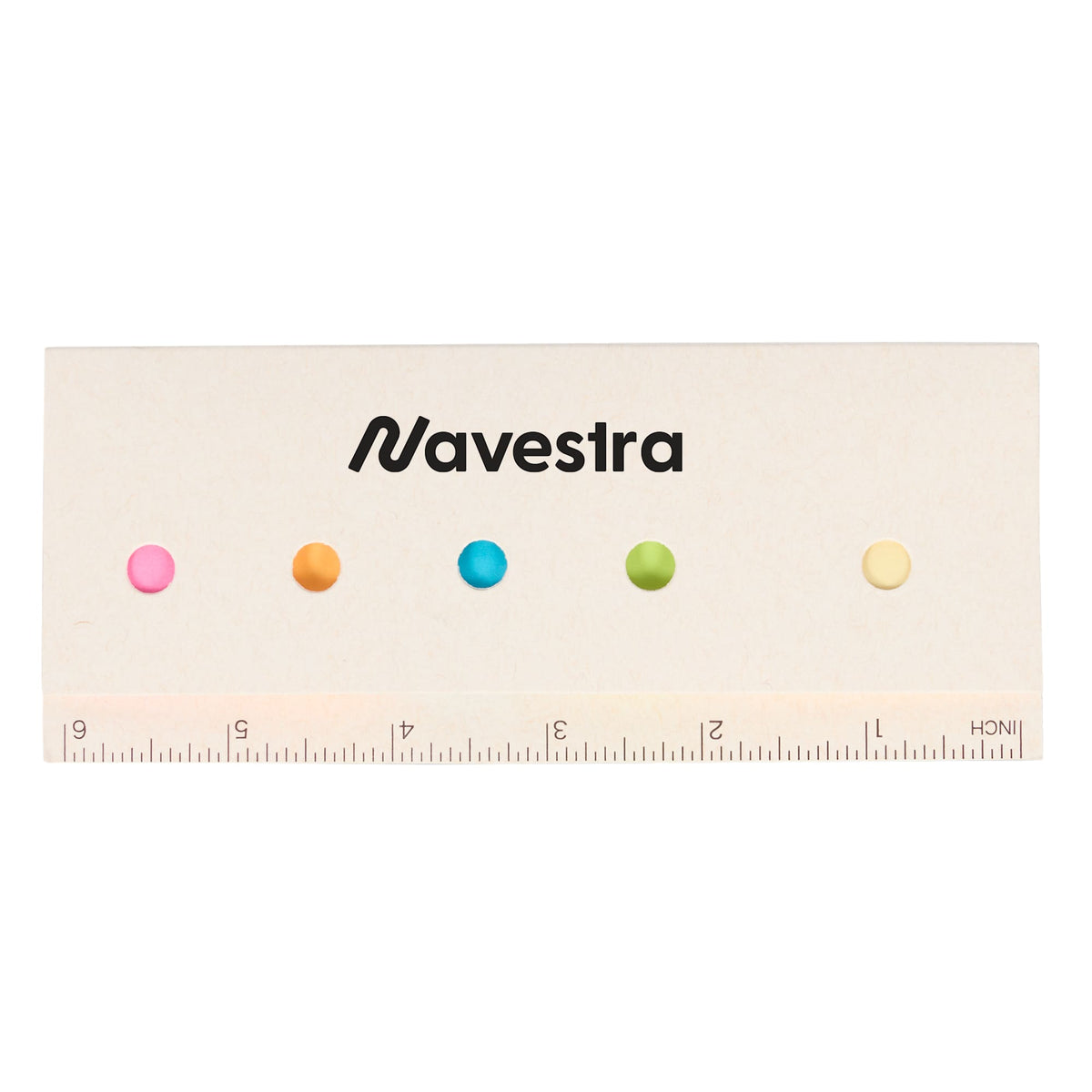 Sticky Notes and Ruler Pad in Recycled Milk Carton - White - Front