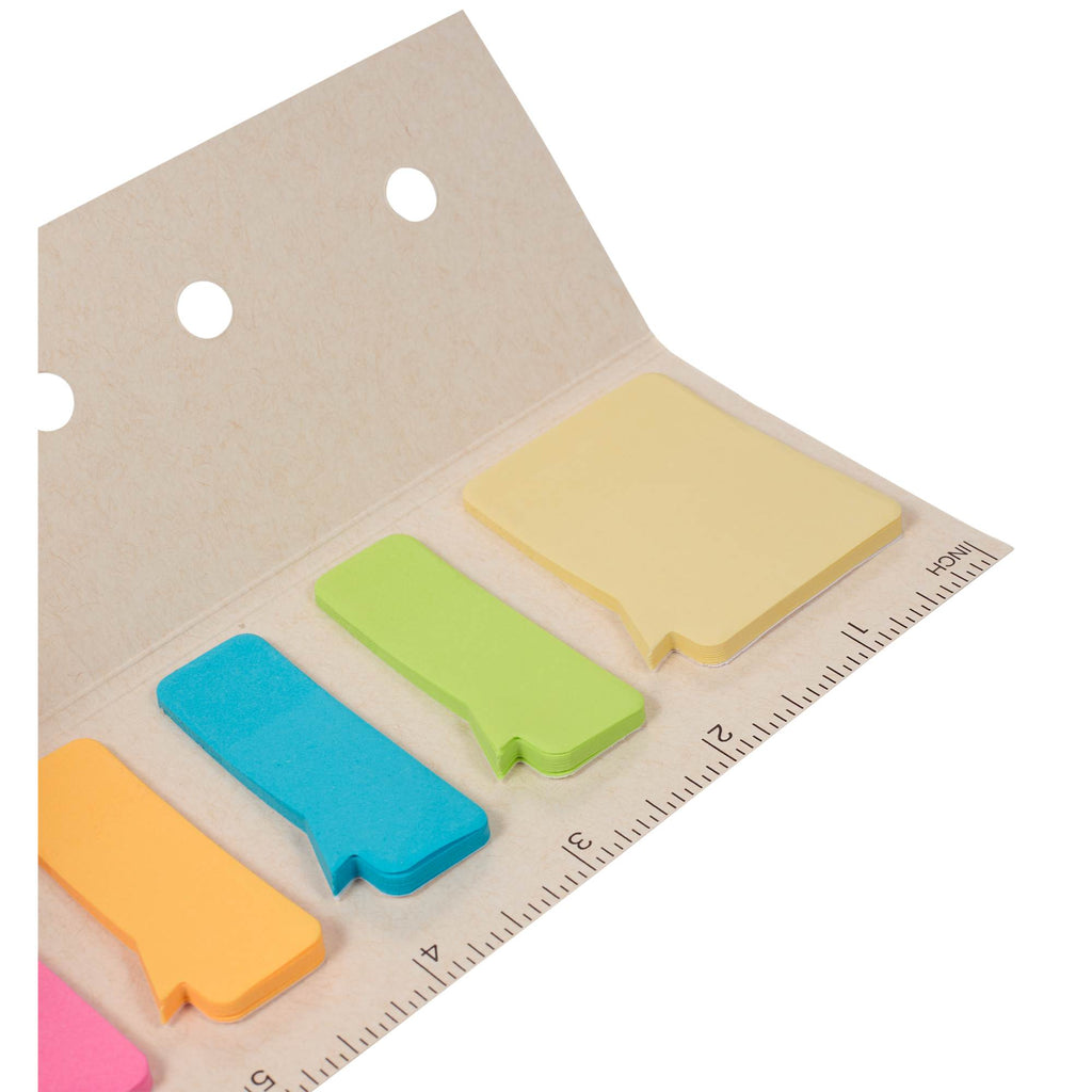 Sticky Notes and Ruler Pad in Recycled Milk Carton - White - Right Angle