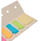 Sticky Notes and Ruler Pad in Recycled Milk Carton - White - Right Angle