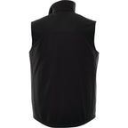 Stinson Softshell Vest for Men Embroidery - Black - Back Flat