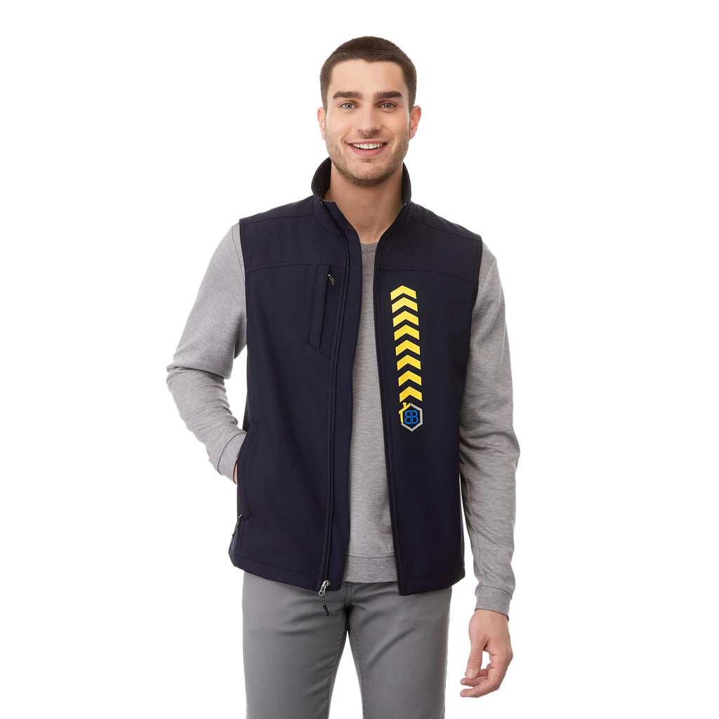 Stinson Softshell Vest for Men Embroidery - Navy - Front On Model 3