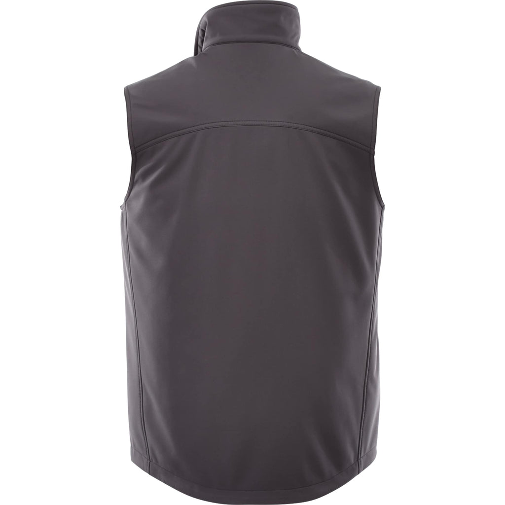 Stinson Softshell Vest for Men Transfer - Grey Storm - Back Flat