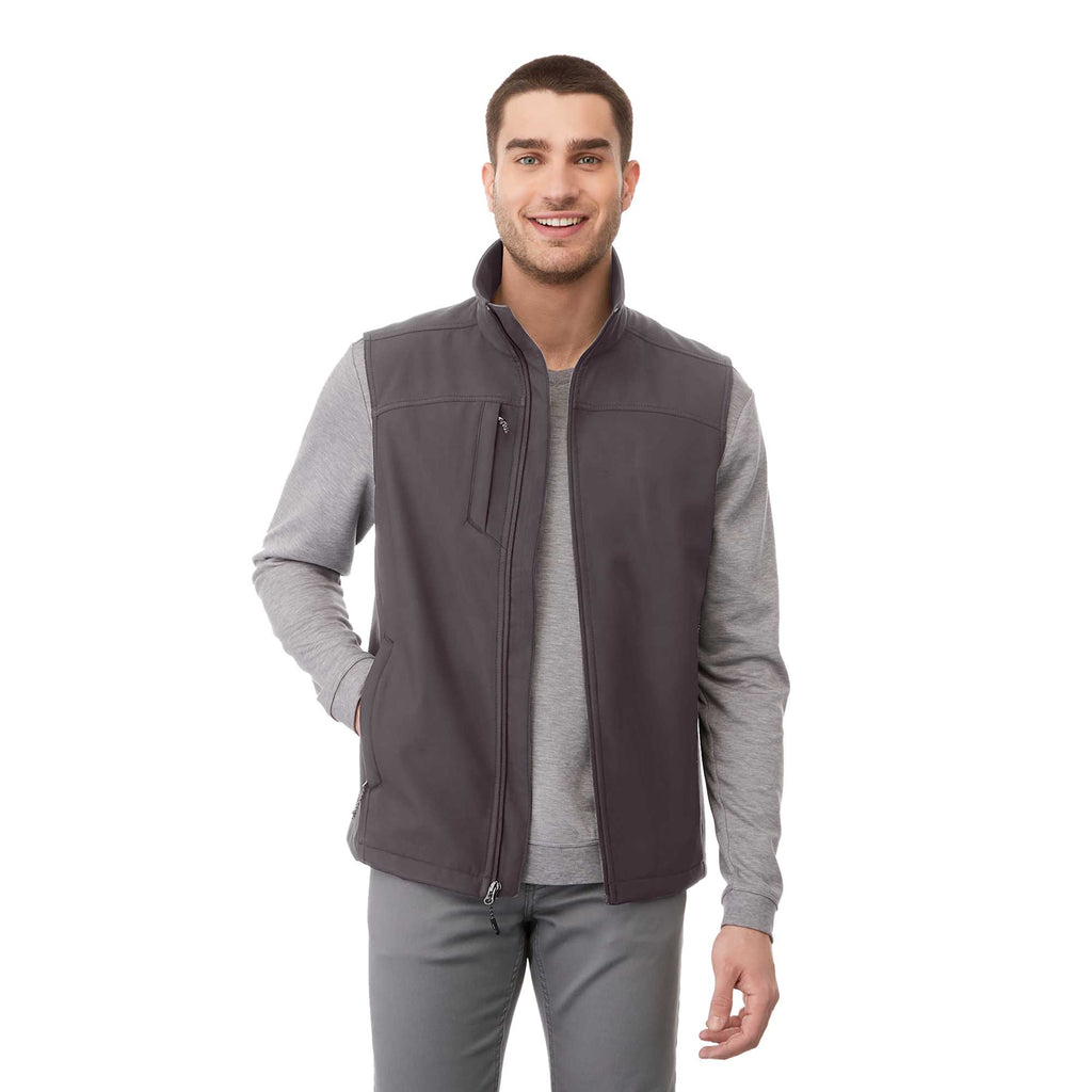 Stinson Softshell Vest for Men Transfer - Grey Storm - Front On Model