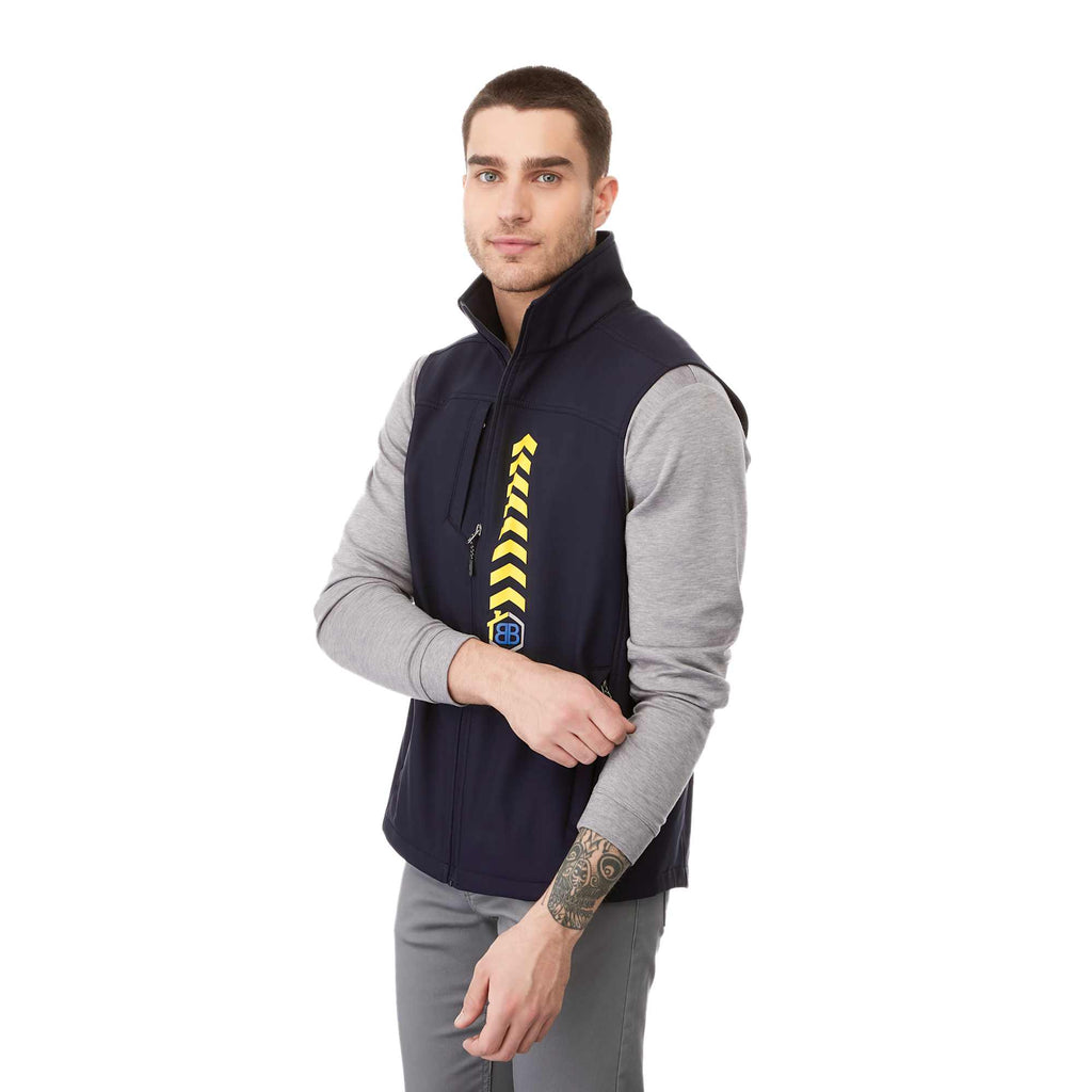 Stinson Softshell Vest for Men Transfer - Navy - Front On Model