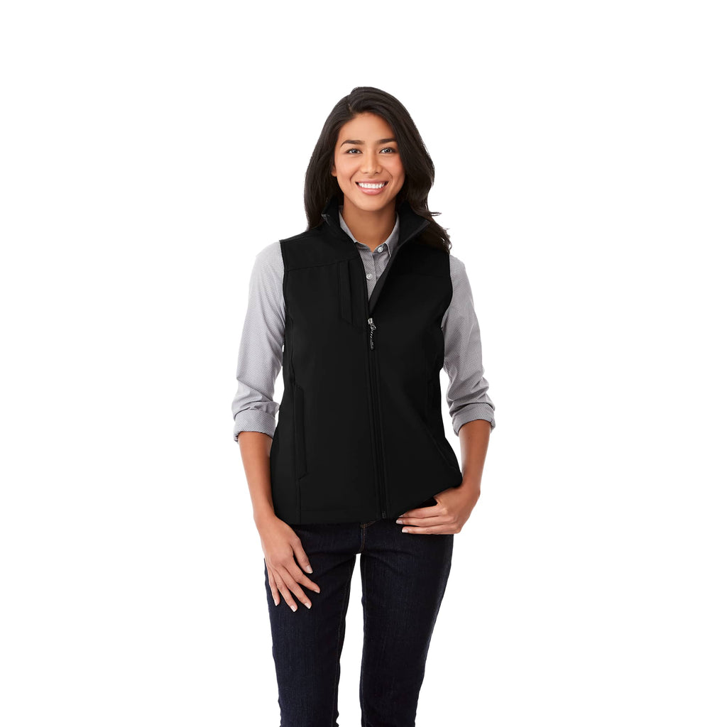 Stinson Softshell Vest for Women Debossing - Black - On Model