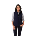 Stinson Softshell Vest for Women Debossing - Navy - On Model