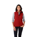 Stinson Softshell Vest for Women Debossing - Team Red - On Model