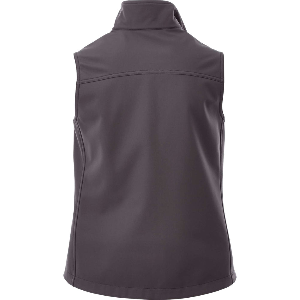 Stinson Softshell Vest for Women Transfer - Grey Storm - Back Flat