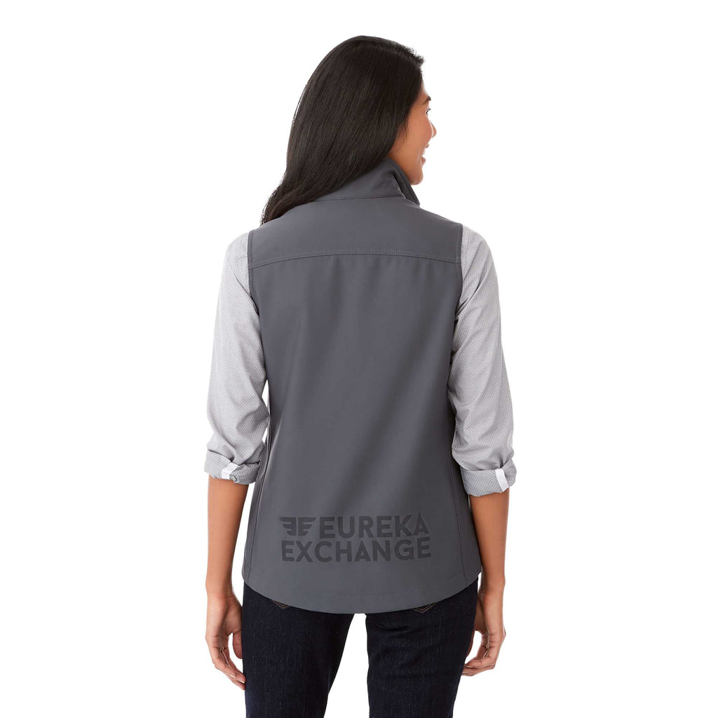 Stinson Softshell Vest for Women Transfer - Grey Storm - Back On Model
