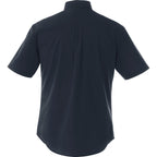 Stirling Short Sleeve Twill Work Shirt for Tall Men Transfer - Navy 410 - Back Flat