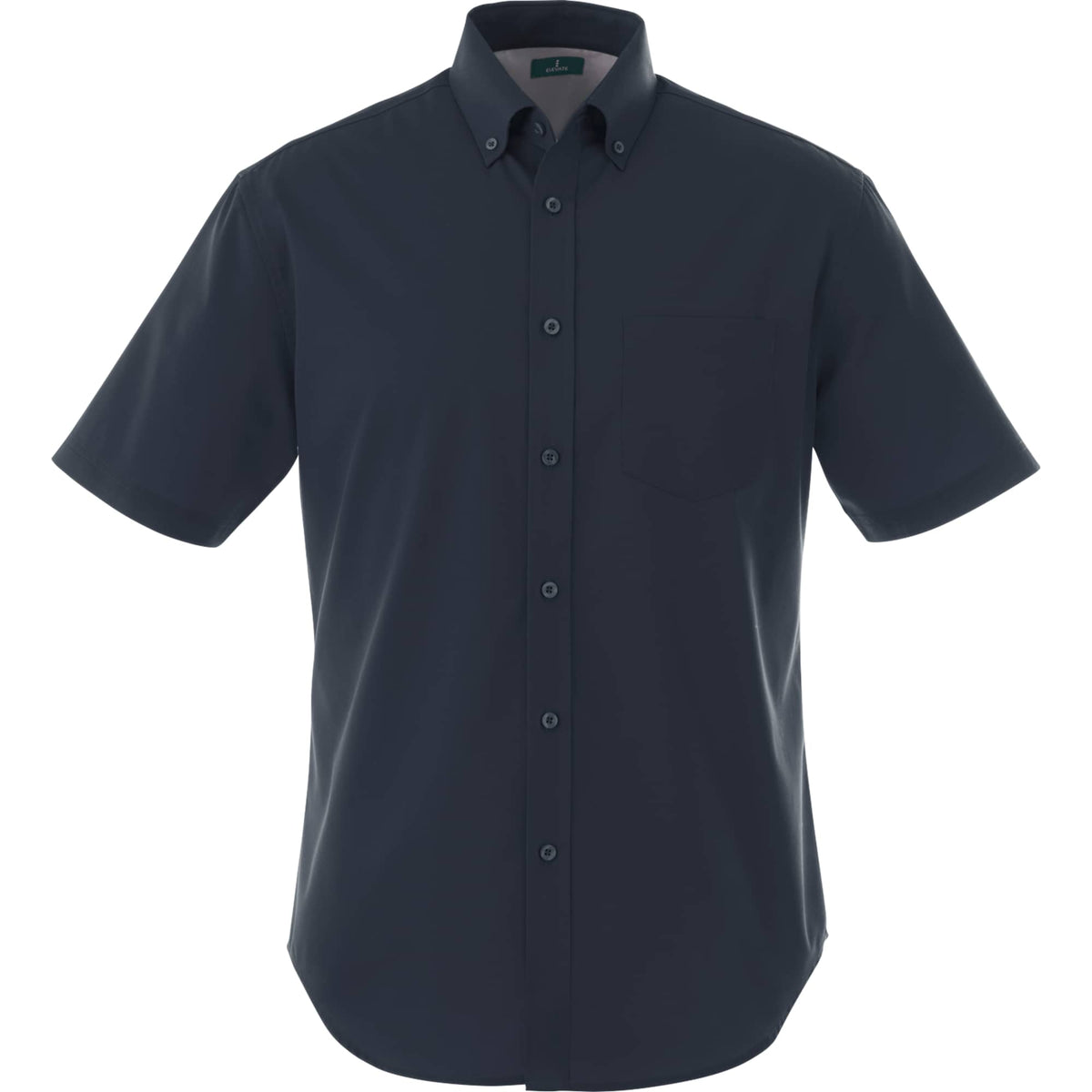 Stirling Short Sleeve Twill Work Shirt for Tall Men Transfer - Navy 410 - Front Flat