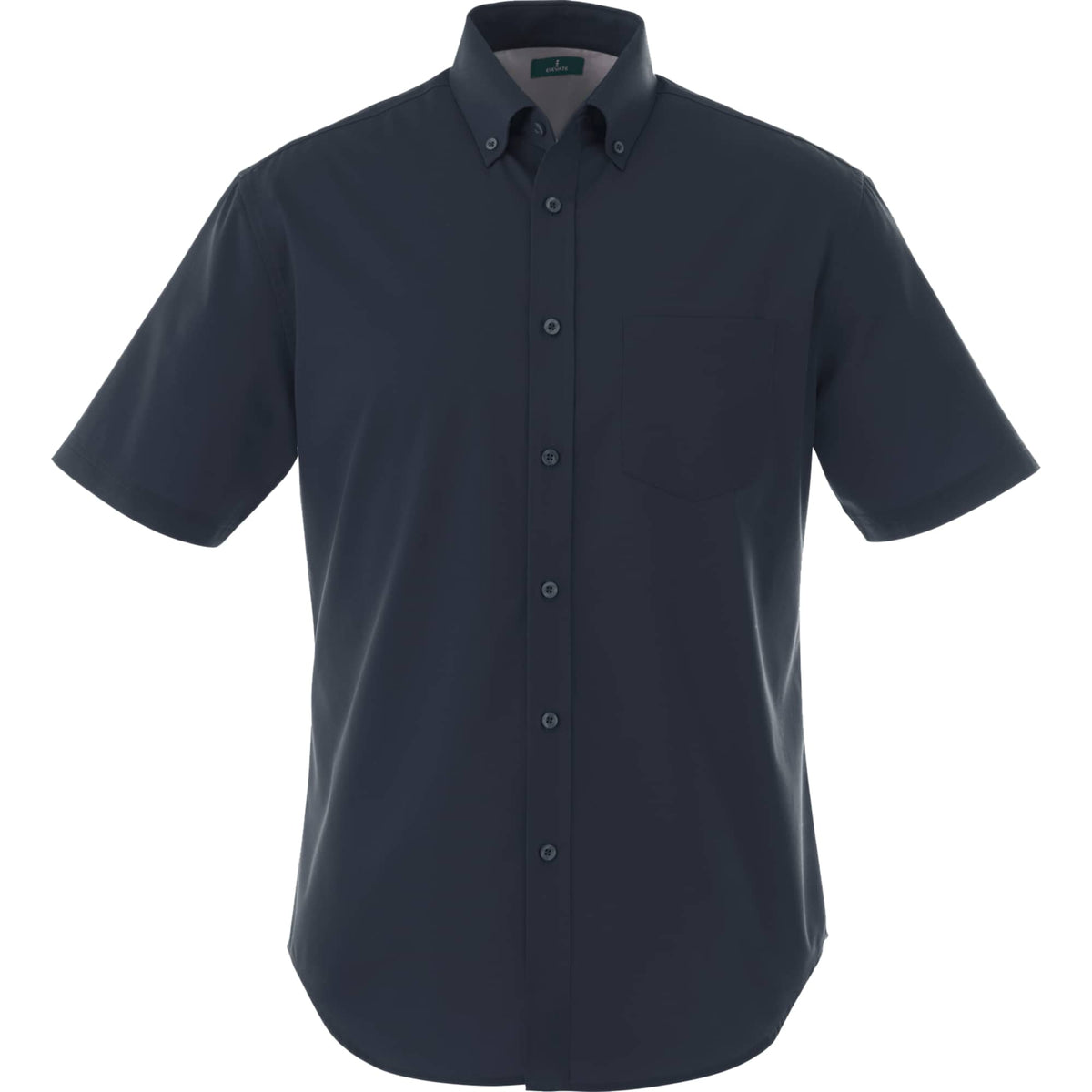 Stirling Short Sleeve Work Shirt in Poly Cotton Twill for Men Embroidery - Navy - Front Flat