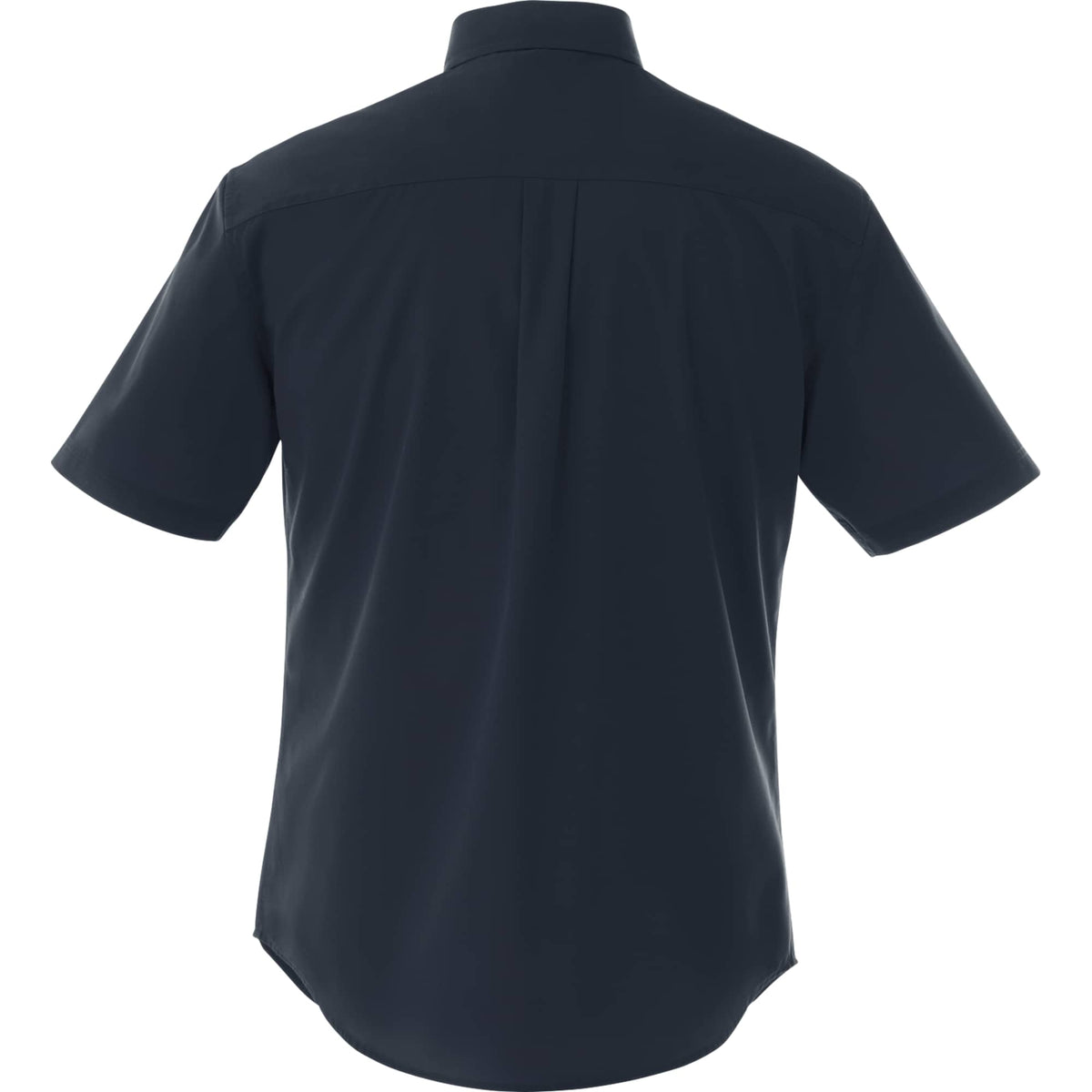 Stirling Short Sleeve Work Shirt in Poly Cotton Twill for Men Transfer - Navy - Back Flat