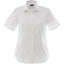 Stirling Short Sleeve Work Shirt in Poly Cotton Twill for Women Embroidery - White - Front Flat