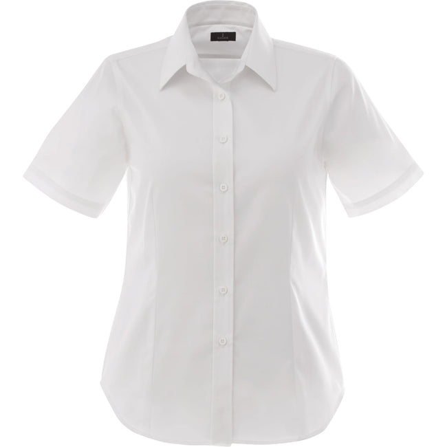 Stirling Short Sleeve Work Shirt in Poly Cotton Twill for Women Embroidery